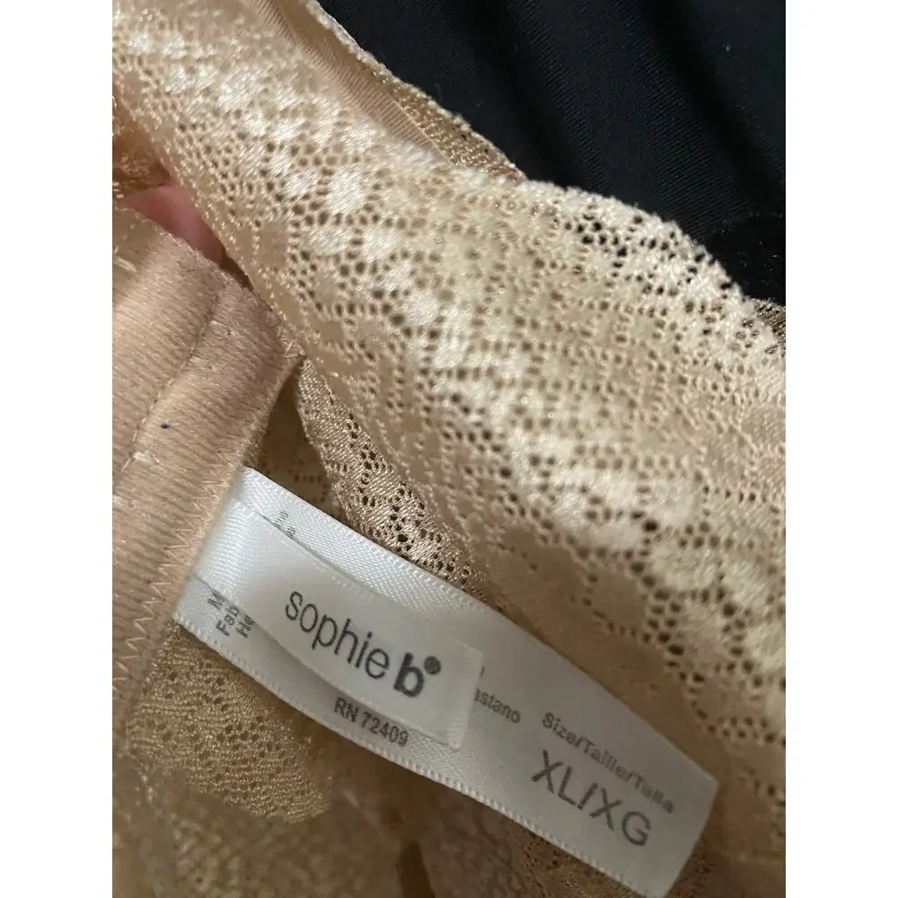 Sophie B Bralette Bundle Women's XL Black Tan Light Padded 2 Bras Undergarments